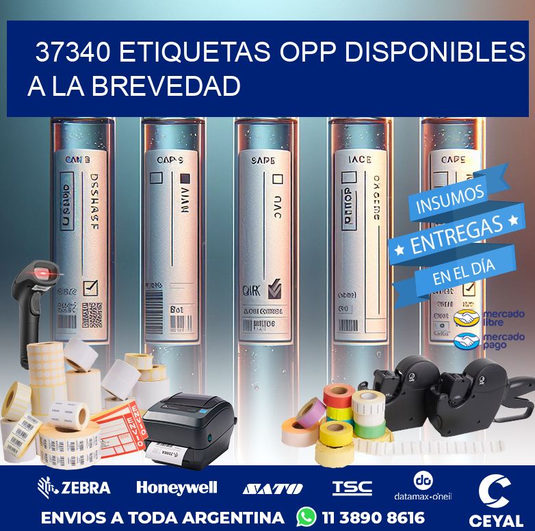 37340 ETIQUETAS OPP DISPONIBLES A LA BREVEDAD