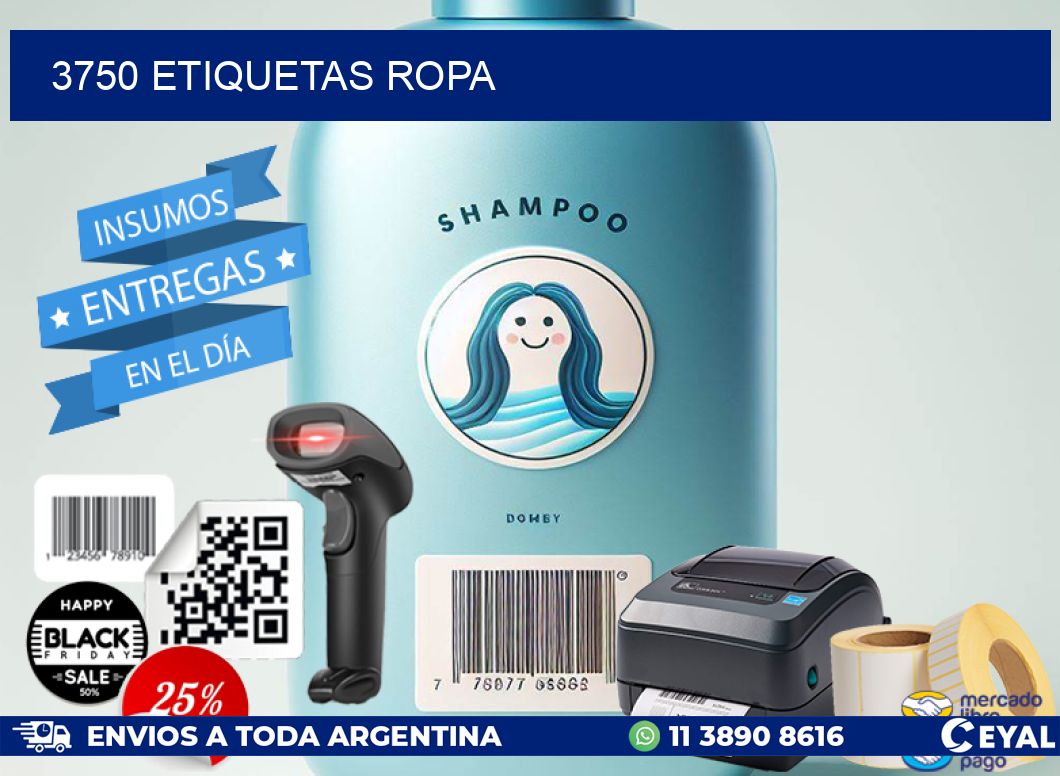 3750 ETIQUETAS ROPA