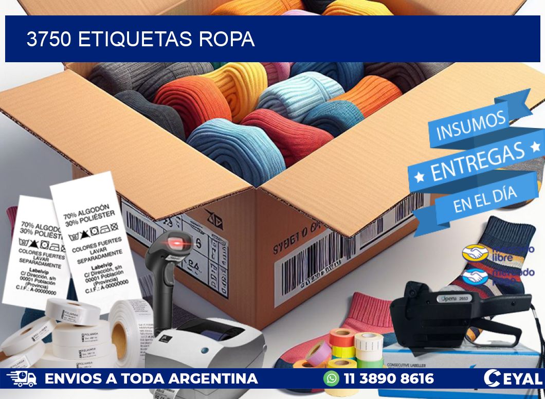 3750 ETIQUETAS ROPA