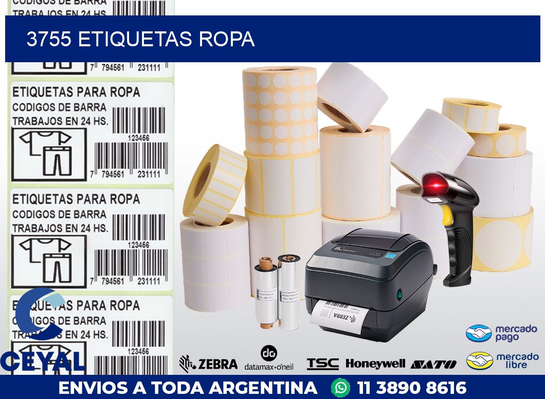 3755 ETIQUETAS ROPA