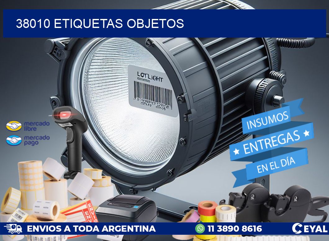 38010 etiquetas objetos