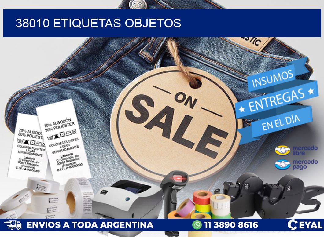 38010 etiquetas objetos