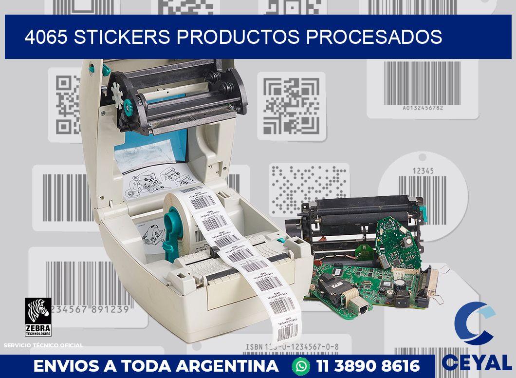 4065 stickers productos procesados