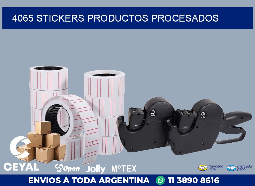 4065 stickers productos procesados