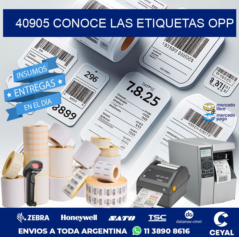 40905 CONOCE LAS ETIQUETAS OPP
