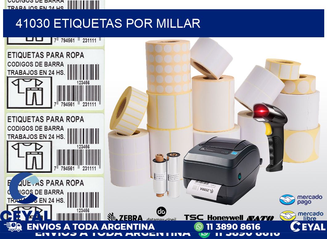 41030 etiquetas por millar