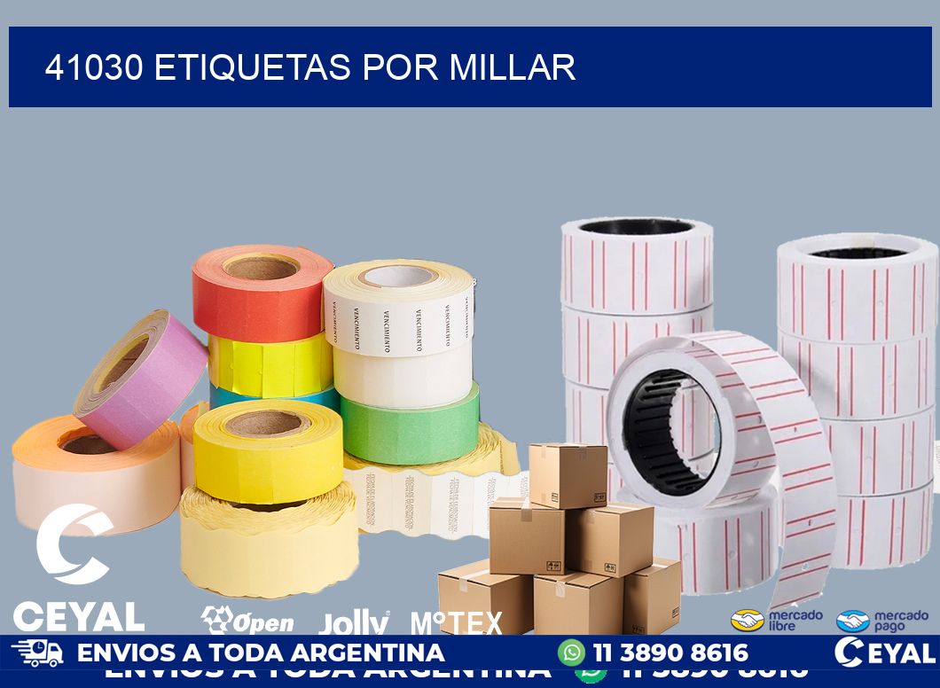 41030 etiquetas por millar