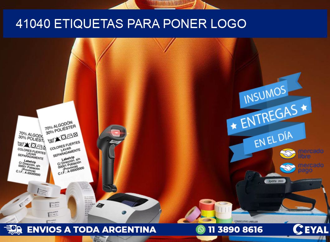 41040 ETIQUETAS PARA PONER LOGO