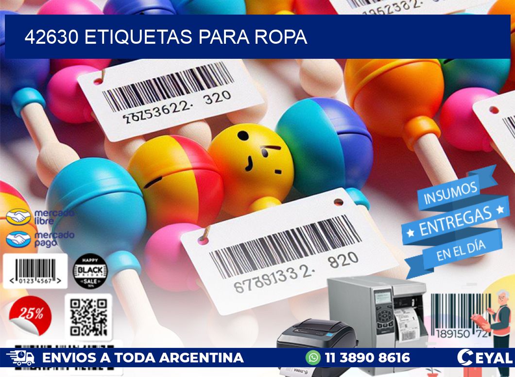 42630 Etiquetas para ropa