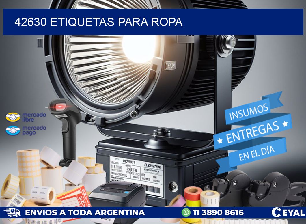 42630 Etiquetas para ropa