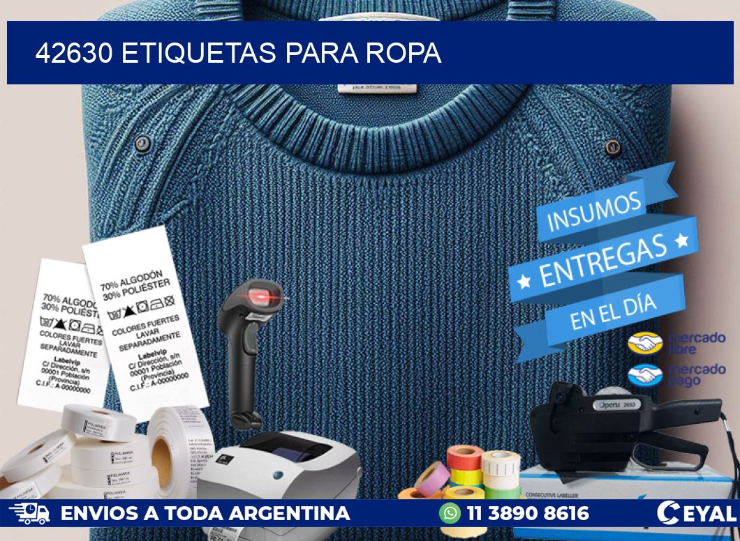 42630 Etiquetas para ropa