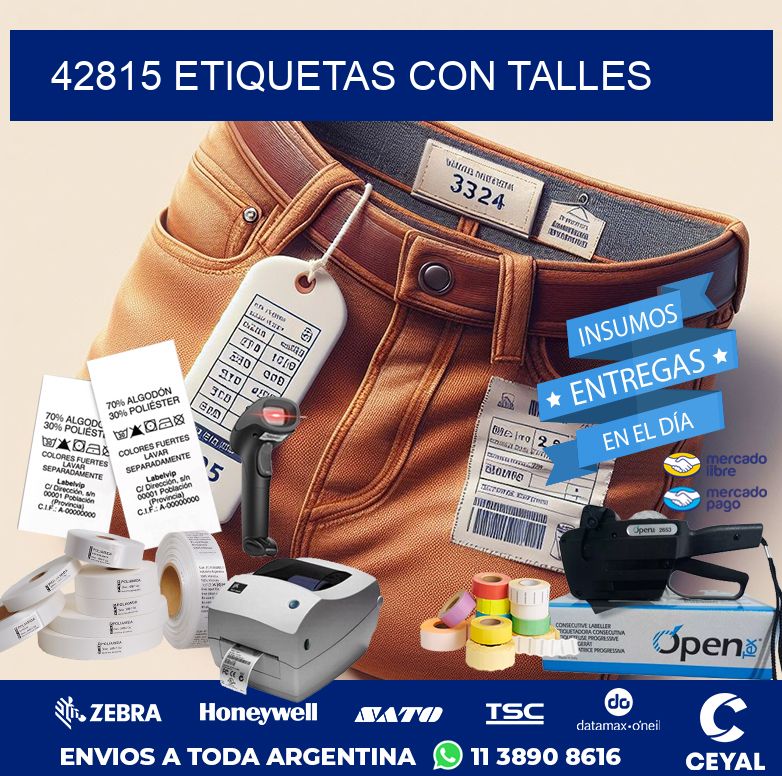 42815 ETIQUETAS CON TALLES