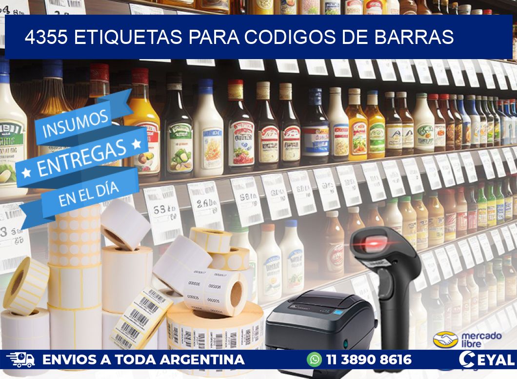 4355 ETIQUETAS PARA CODIGOS DE BARRAS