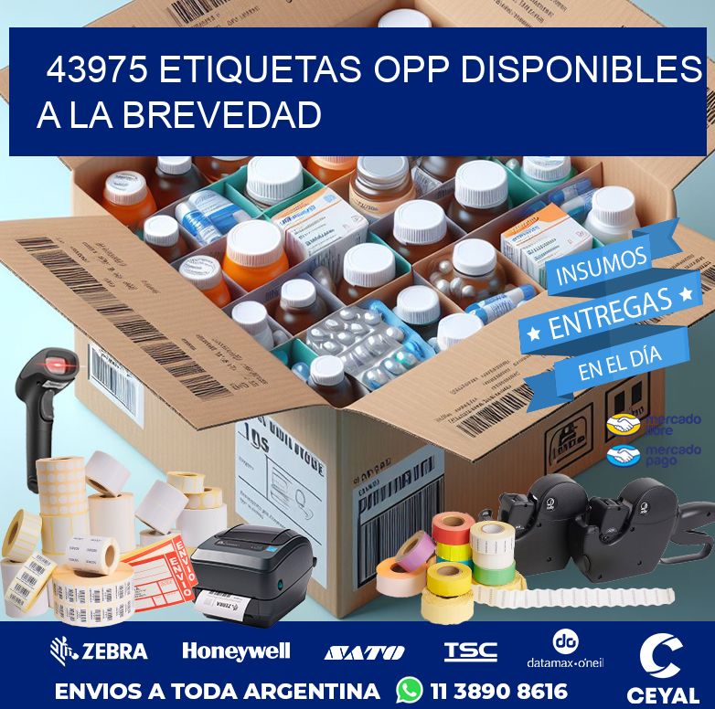 43975 ETIQUETAS OPP DISPONIBLES A LA BREVEDAD