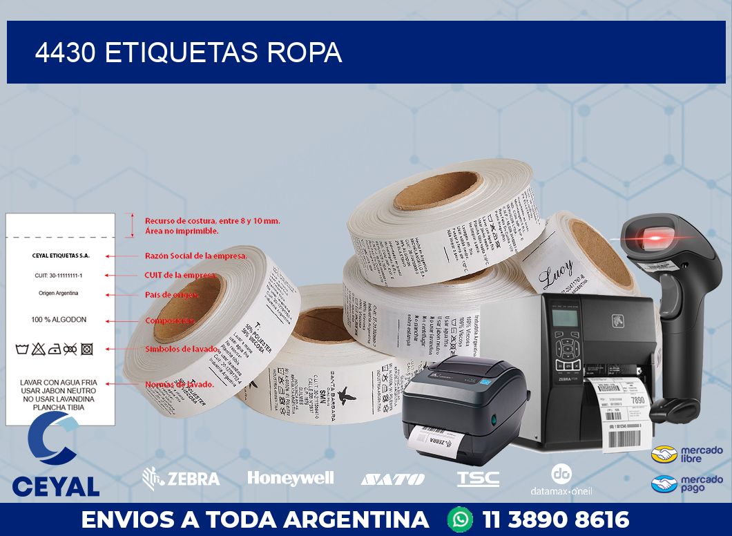 4430 ETIQUETAS ROPA