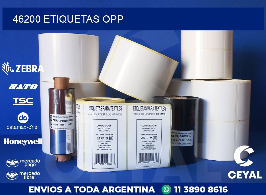 46200 ETIQUETAS OPP