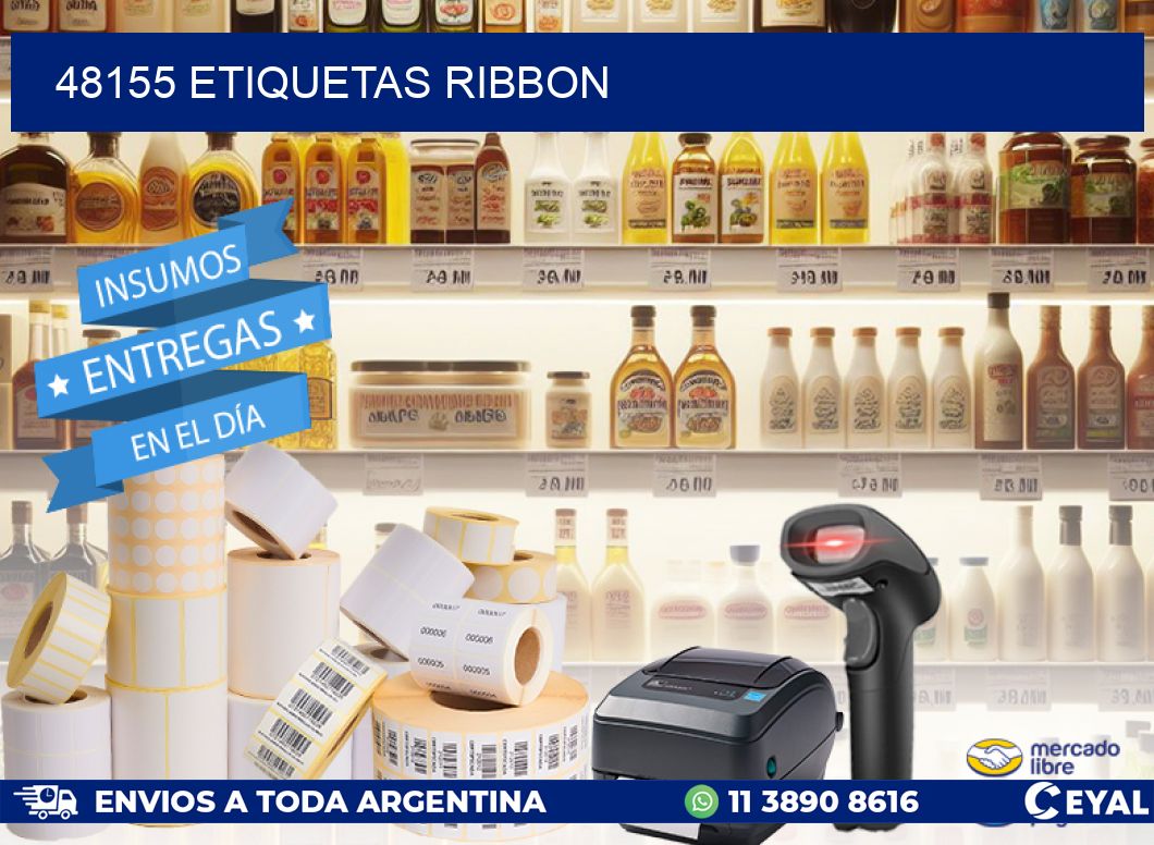 48155 ETIQUETAS RIBBON