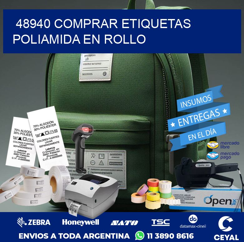 48940 COMPRAR ETIQUETAS POLIAMIDA EN ROLLO