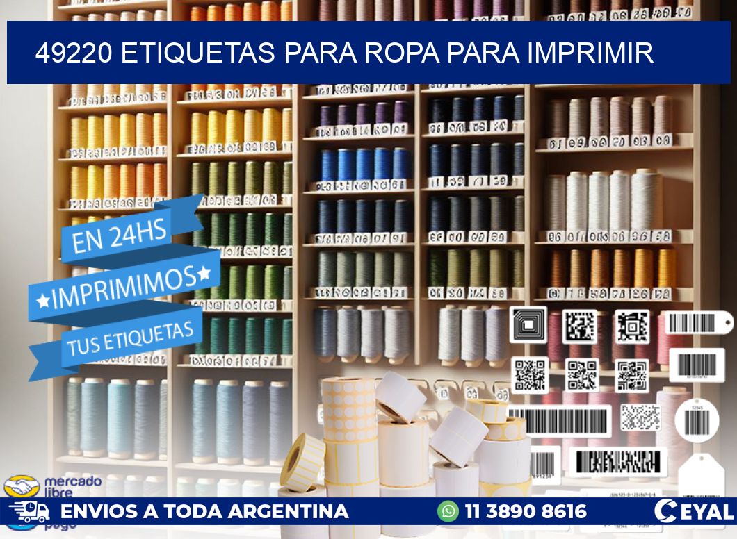 49220 ETIQUETAS PARA ROPA PARA IMPRIMIR