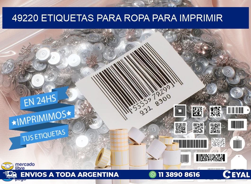 49220 ETIQUETAS PARA ROPA PARA IMPRIMIR
