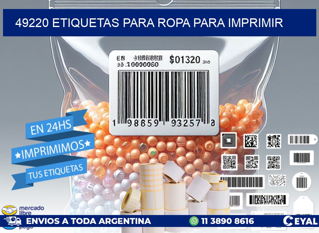 49220 ETIQUETAS PARA ROPA PARA IMPRIMIR