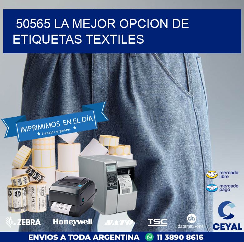 50565 LA MEJOR OPCION DE ETIQUETAS TEXTILES