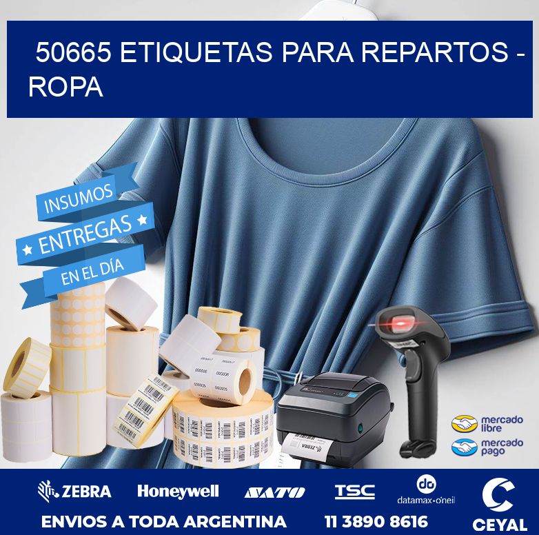 50665 ETIQUETAS PARA REPARTOS - ROPA