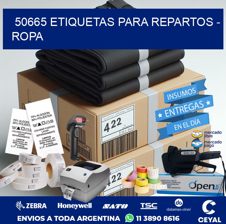 50665 ETIQUETAS PARA REPARTOS – ROPA