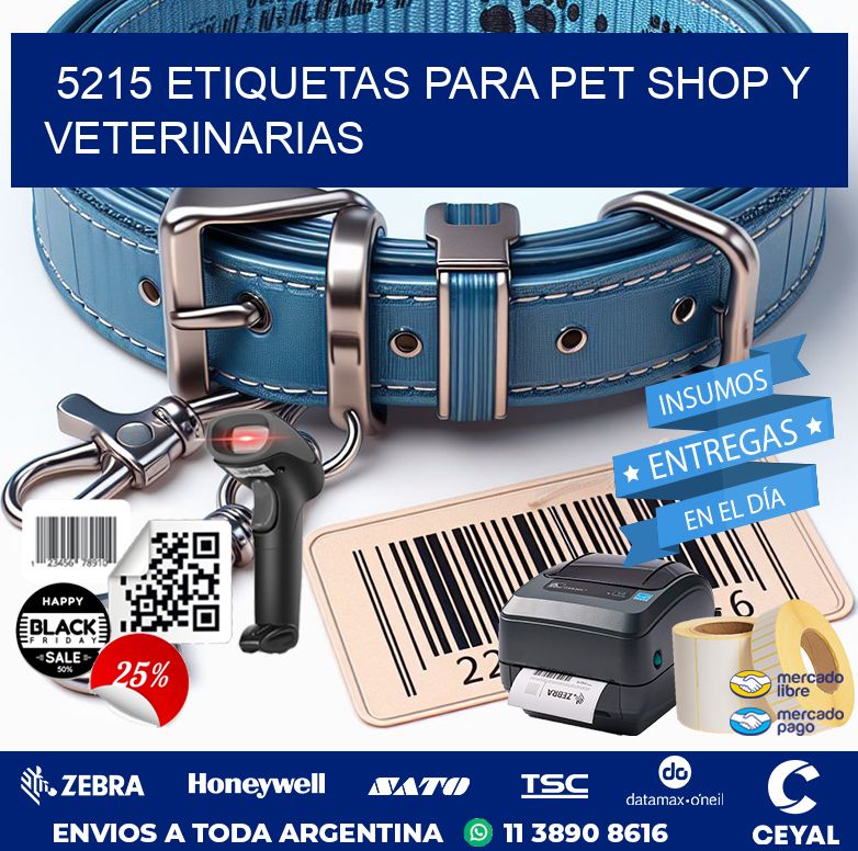 5215 ETIQUETAS PARA PET SHOP Y VETERINARIAS