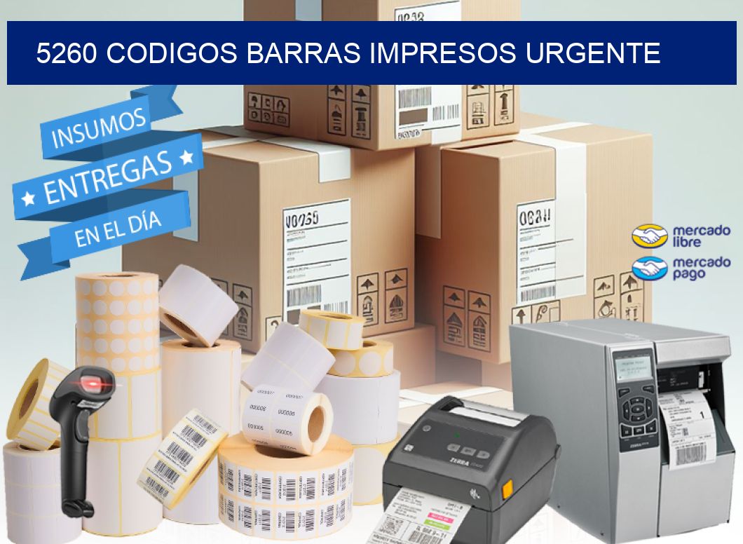 5260 CODIGOS BARRAS IMPRESOS URGENTE