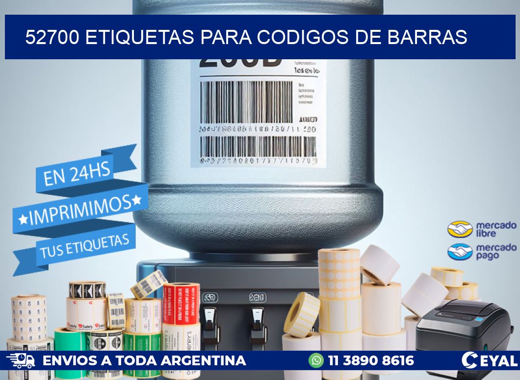 52700 ETIQUETAS PARA CODIGOS DE BARRAS