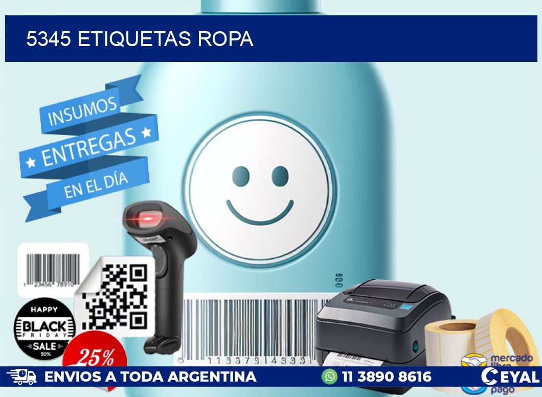 5345 ETIQUETAS ROPA