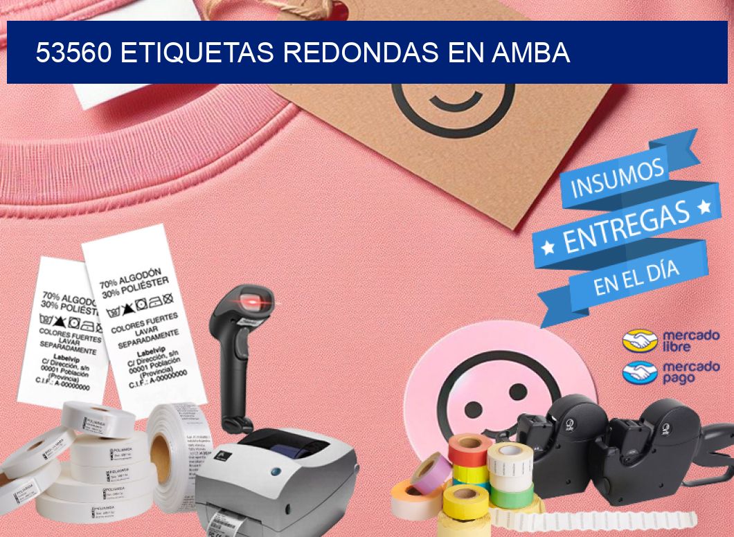 53560 ETIQUETAS REDONDAS EN AMBA
