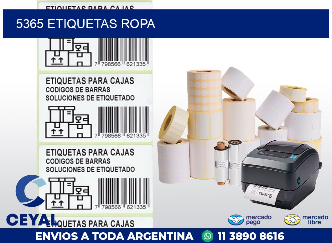 5365 ETIQUETAS ROPA