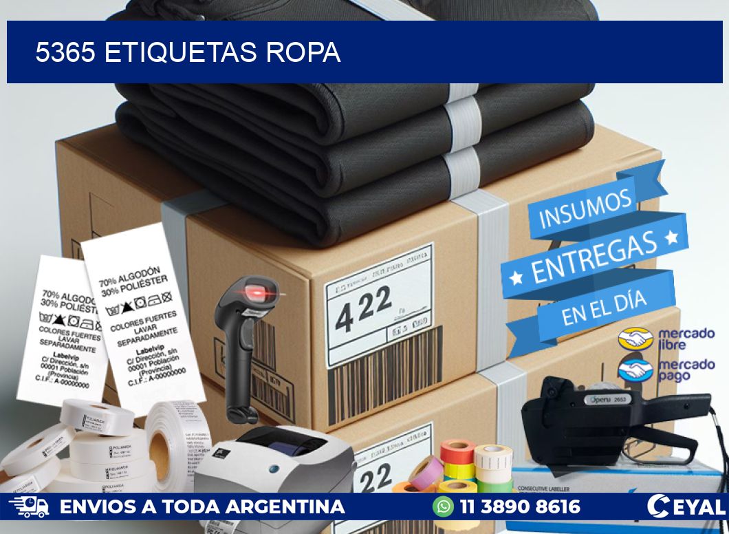 5365 ETIQUETAS ROPA