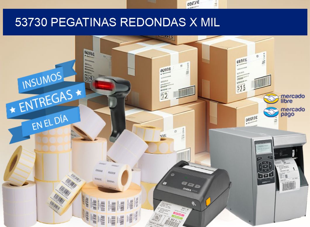 53730 PEGATINAS REDONDAS X MIL