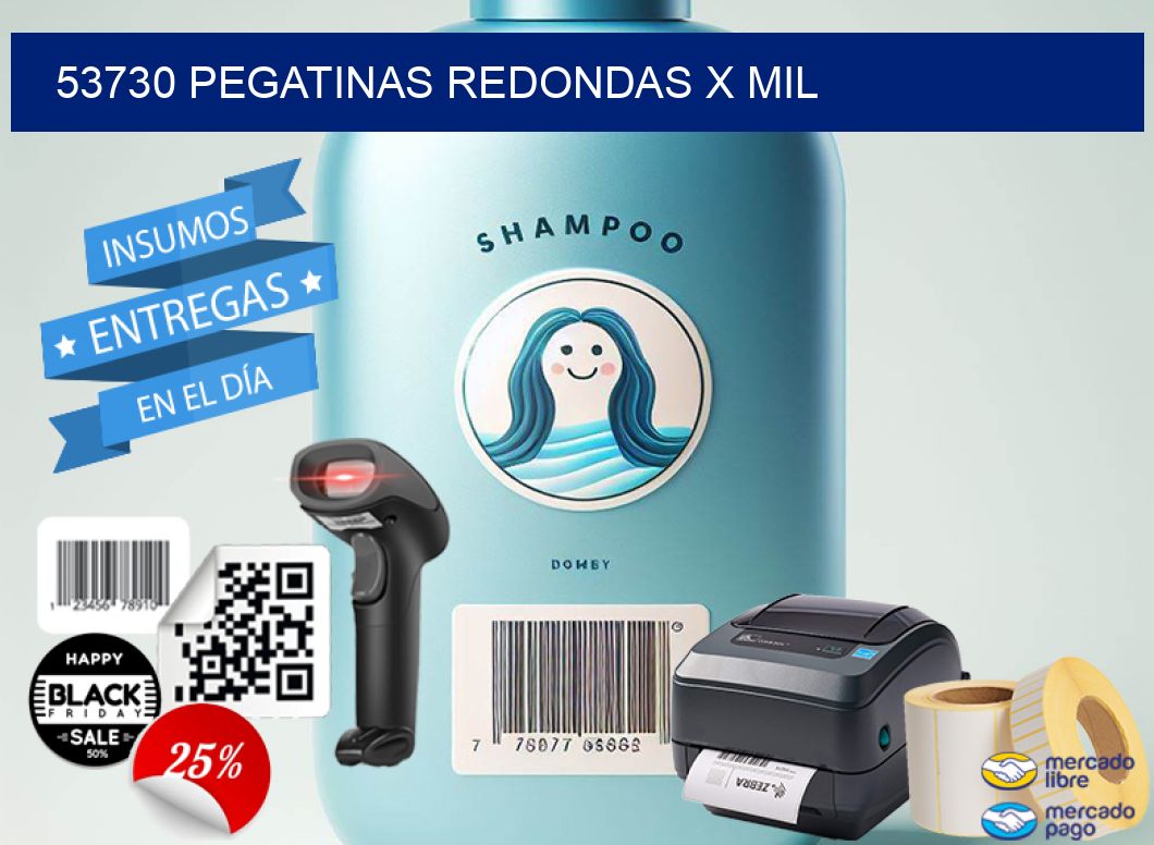 53730 PEGATINAS REDONDAS X MIL
