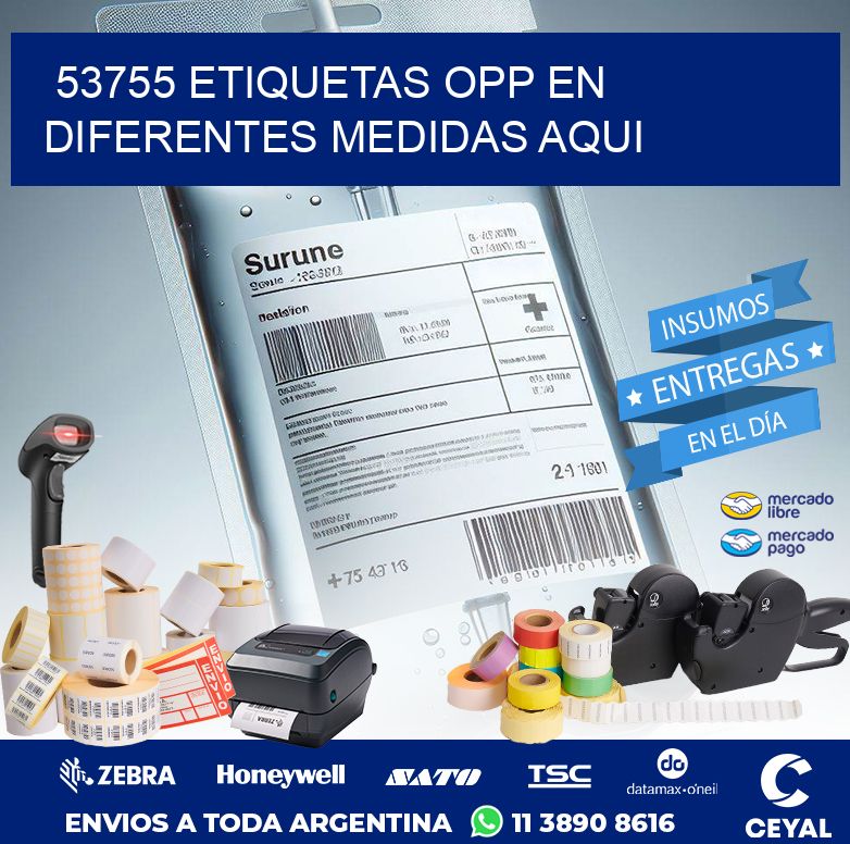 53755 ETIQUETAS OPP EN DIFERENTES MEDIDAS AQUI