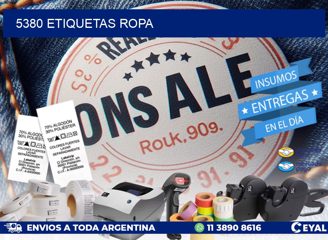 5380 ETIQUETAS ROPA