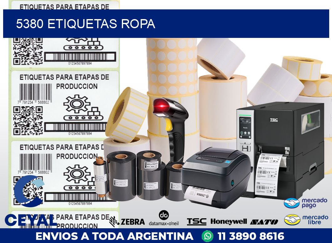 5380 ETIQUETAS ROPA