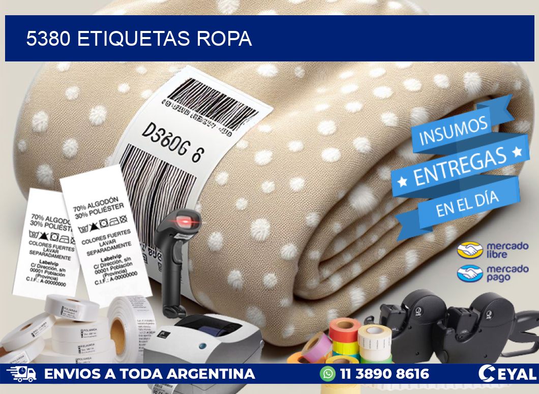 5380 ETIQUETAS ROPA