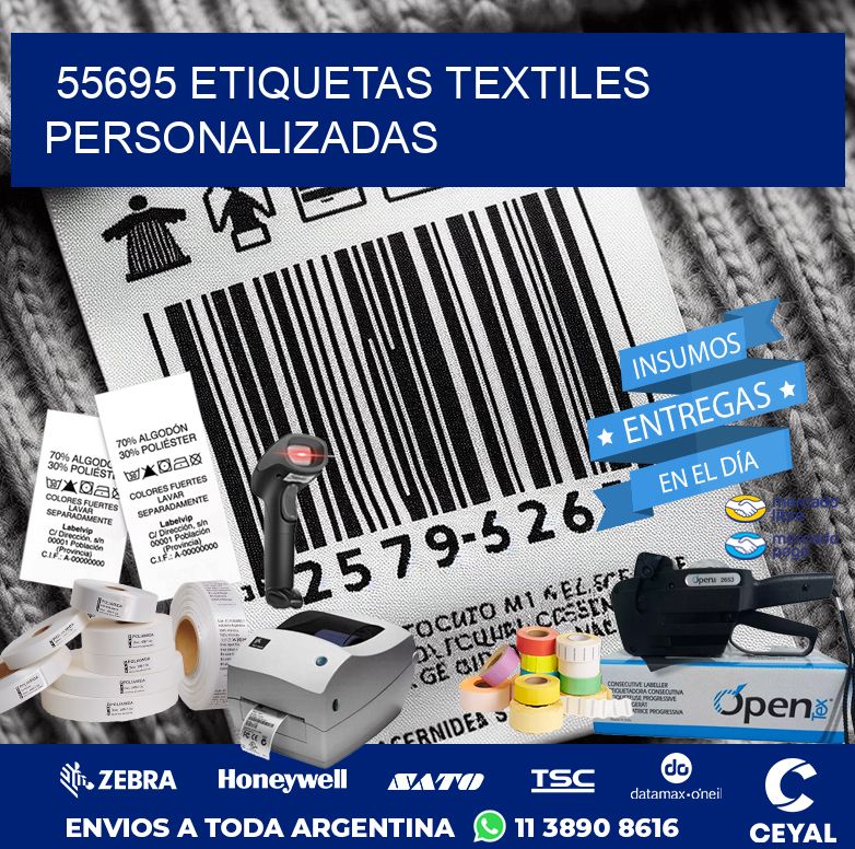 55695 ETIQUETAS TEXTILES PERSONALIZADAS