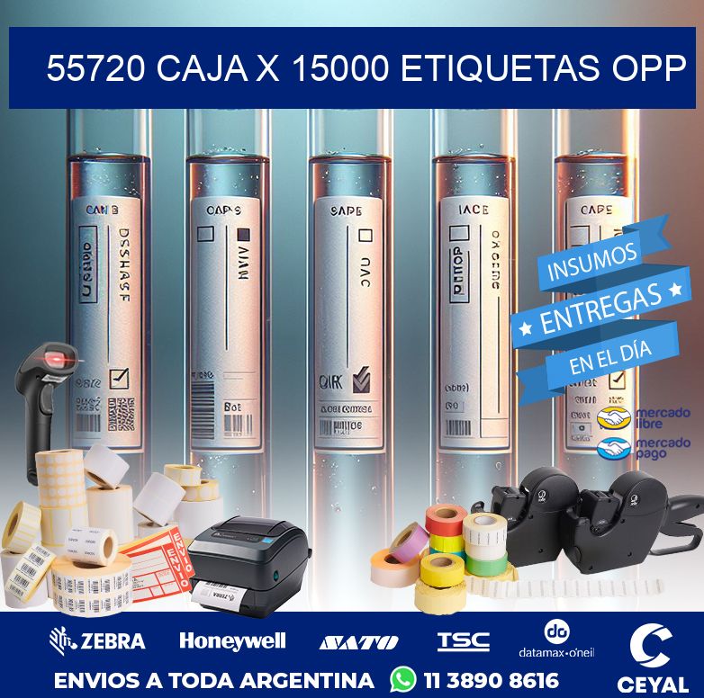 55720 CAJA X 15000 ETIQUETAS OPP
