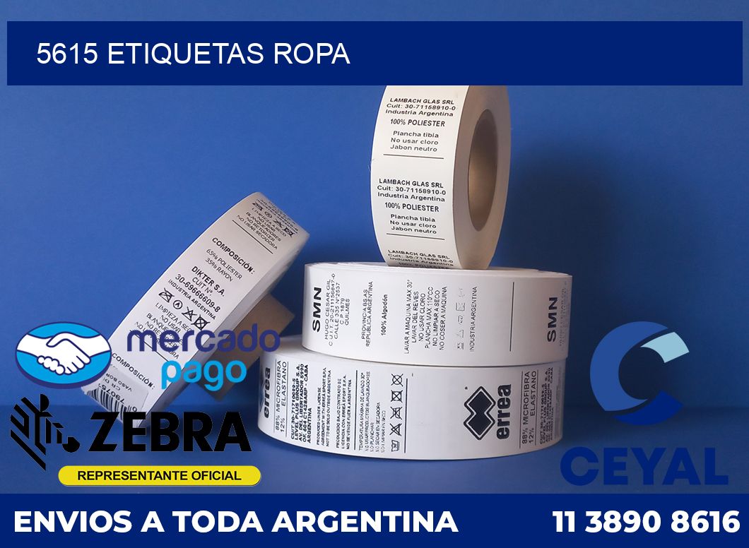 5615 ETIQUETAS ROPA