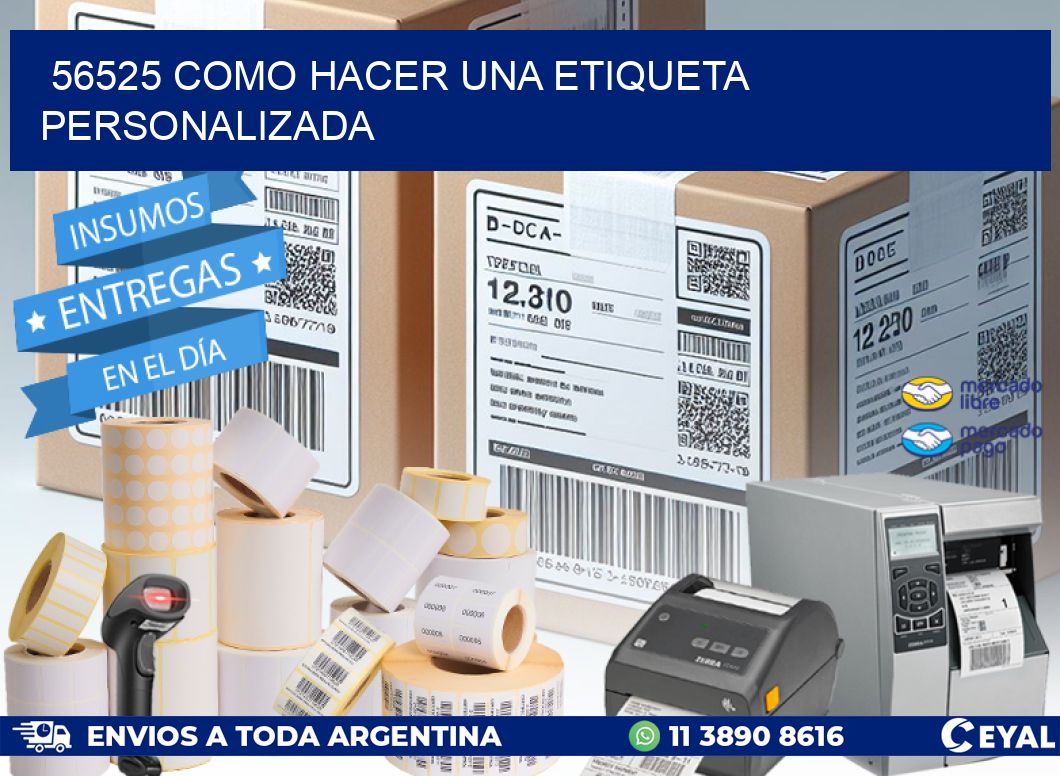 56525 como hacer una etiqueta personalizada