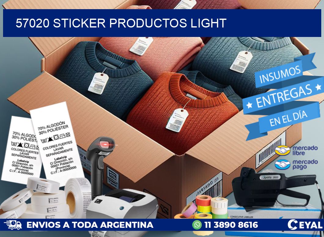 57020 STICKER PRODUCTOS LIGHT
