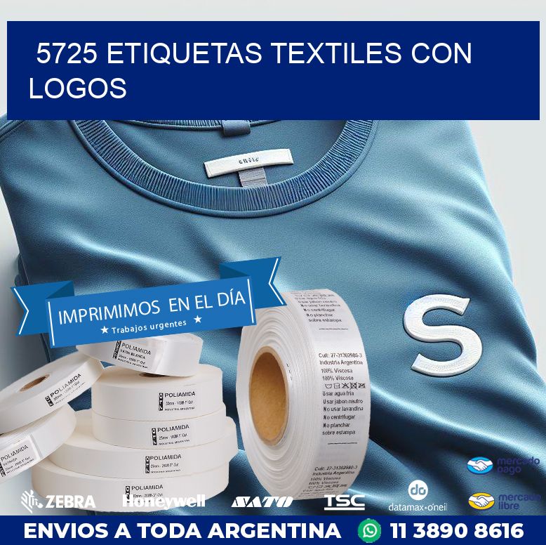 5725 ETIQUETAS TEXTILES CON LOGOS