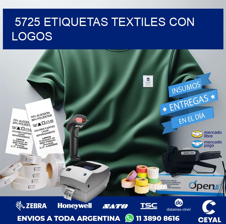 5725 ETIQUETAS TEXTILES CON LOGOS