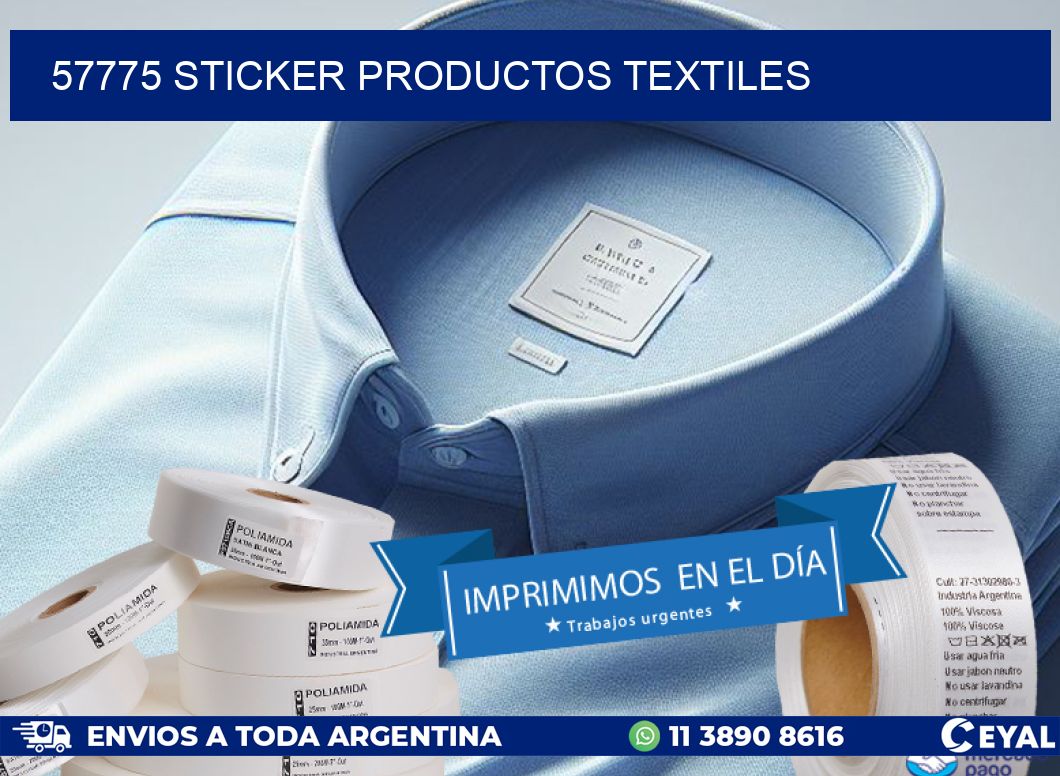 57775 STICKER PRODUCTOS TEXTILES