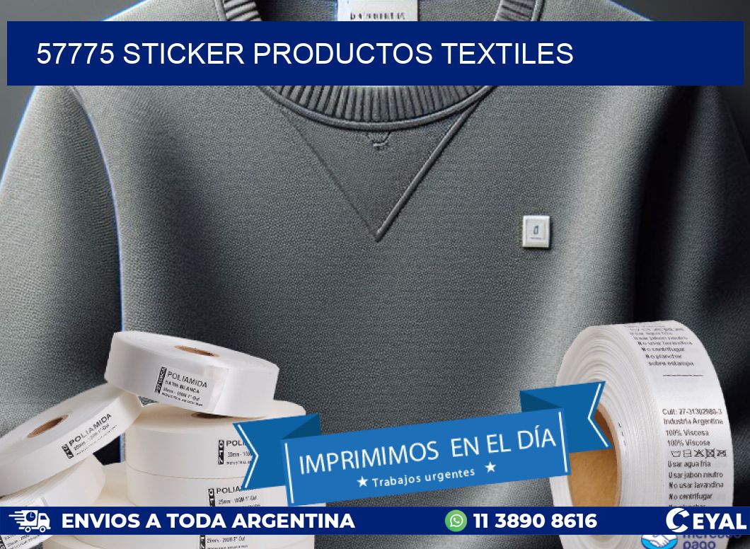 57775 STICKER PRODUCTOS TEXTILES